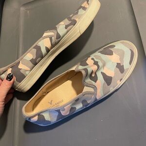 American Eagle Outfitters Women's Camouflage Slip-On Shoes